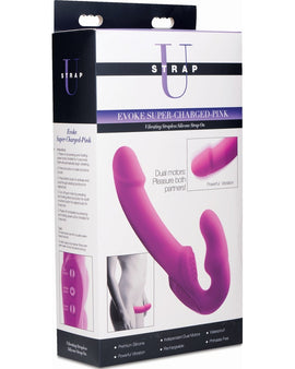 Evoke Rechargeable Vibrating Silicone Strapless Strap On
