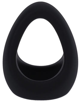 Stirrup Silicone Cock Ring Onyx