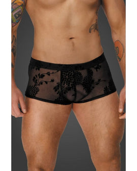 Flock Embroidery Short-Shorts