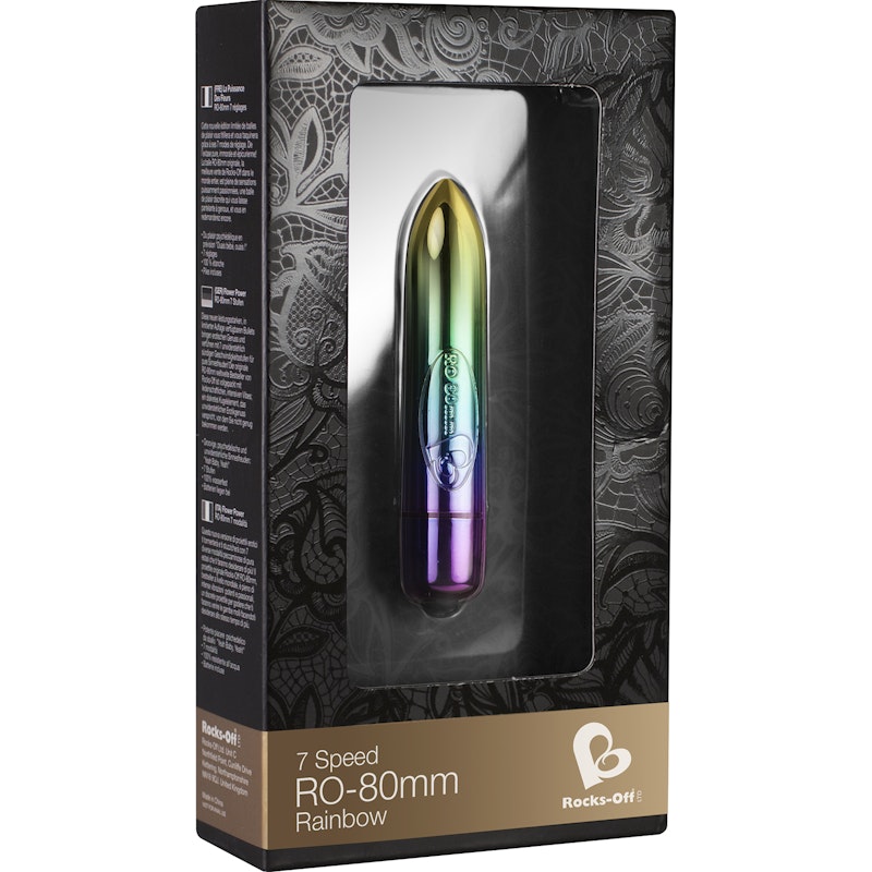 RO-80mm 7 Speed Rainbow Vibrating Bullet