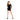 Mini Dress BLK With Mesh Sleeves and Sides