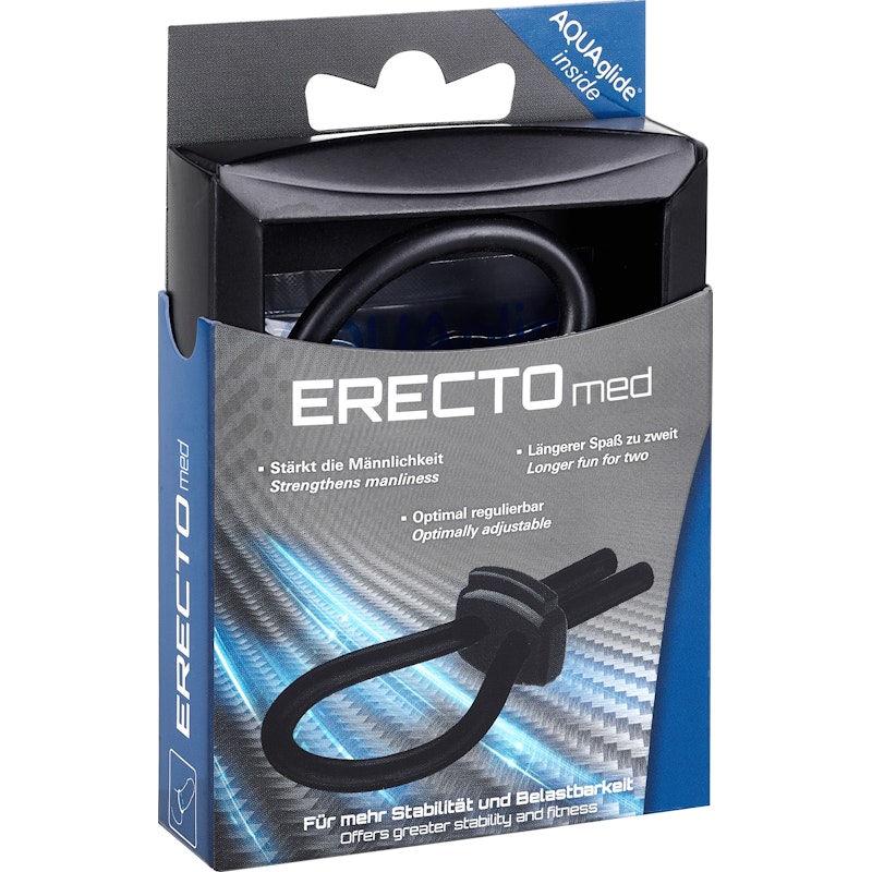 ERECTOmed Adjustable Cock Ring Black