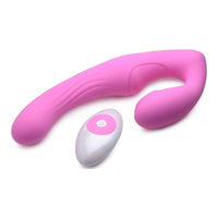 15X U-Pulse Strapless Strap-On w Remote Pink