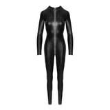 Power Wetlook Catsuit w Front Zipper