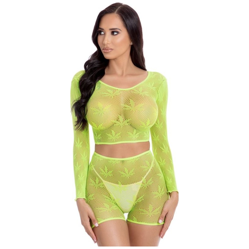 Leaf It To Me Short Set Green