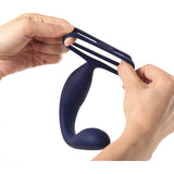 VibraDuo Vibrating Anal Probe and Perineum Stim with Cockring