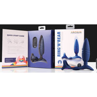 Ring'n'Rear Dual Thrusting Anal Probe with Cockring and Remote