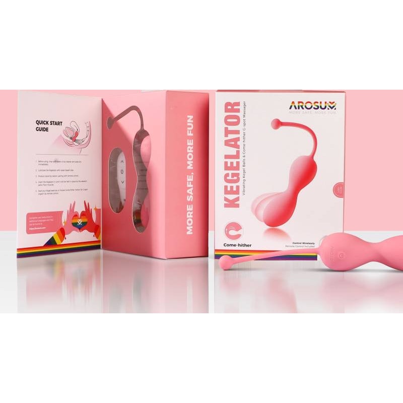 Kegelator Duo Vaginal Balls Come Hither Stimulator with Remote