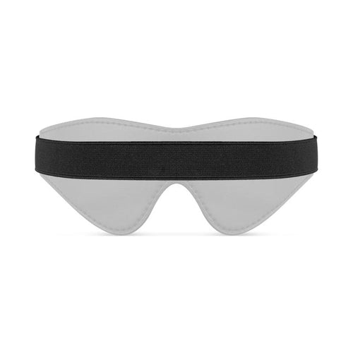 Faux Leather Blindfold Black