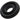 Silicone Donut Cushion Black for Pump Cylinder 1.75in-2.15in Dia