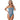 One Shoulder Thong Teddy w Snap Crotch Blue Sugar