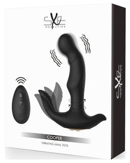 SXE Cooper Vibrating Remote Control Anal Prostate Dildo Plug