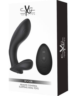 SXE Roger Remote Control Vibrating and Slapping Anal Dildo