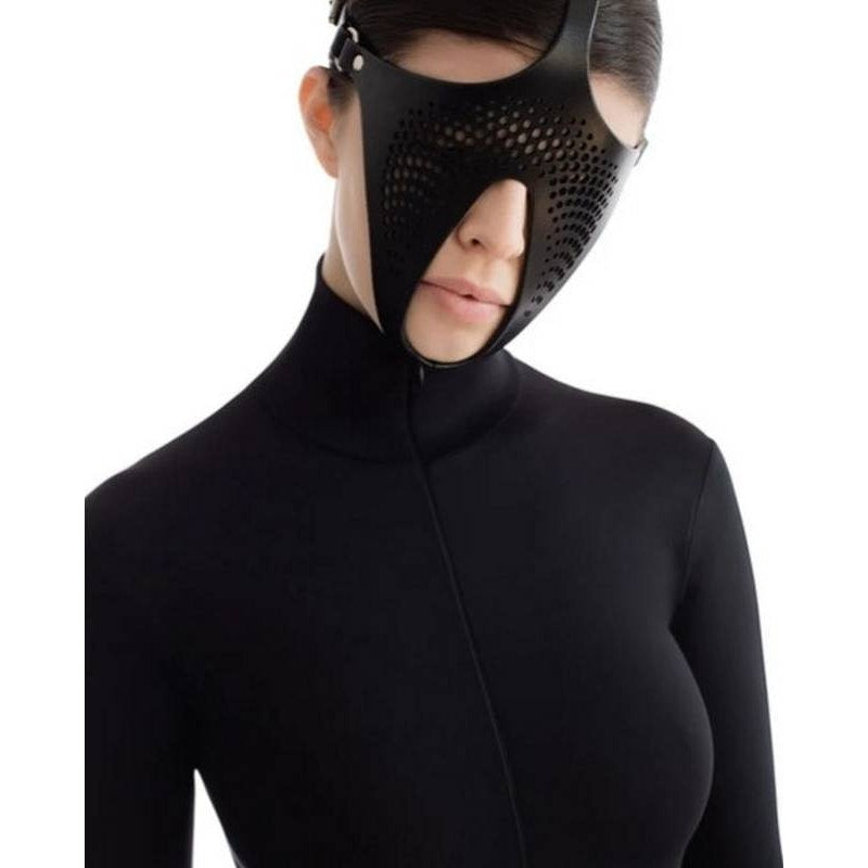 Ex Machina Genuine Leather Mask Black