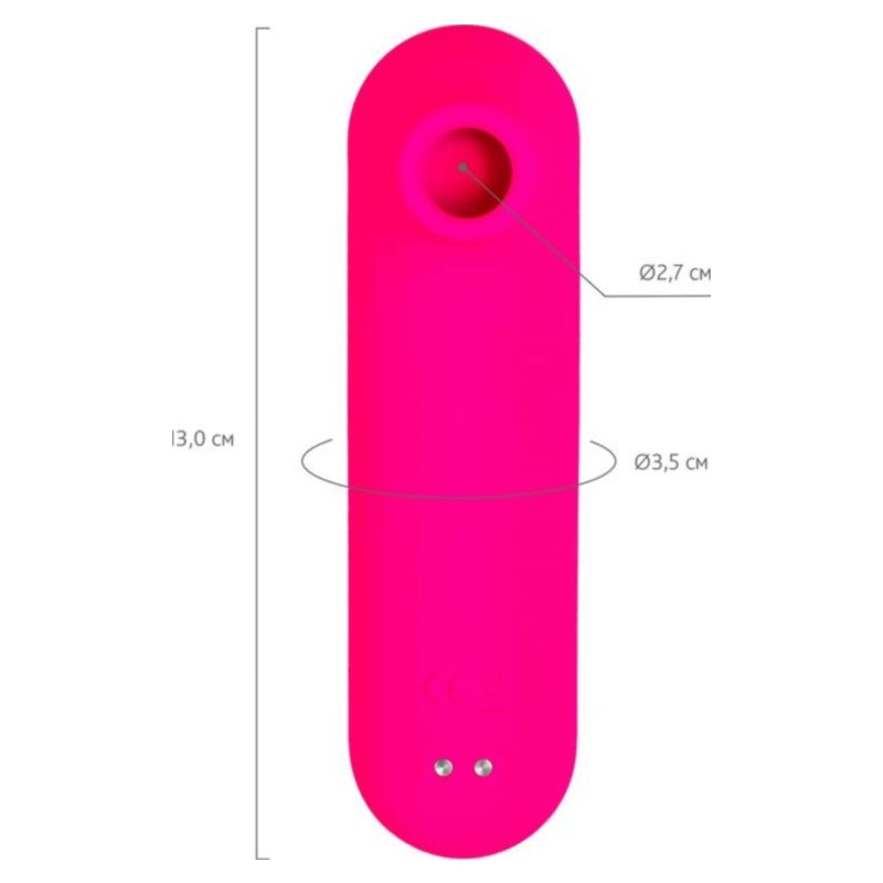 eroTeq Vacuum-Wave Clitoral Vibrator Molette Pink