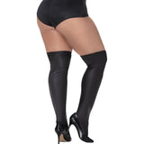 Thigh Highs Vinyl Gloss Black