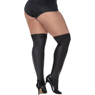 Thigh Highs Vinyl Gloss Black