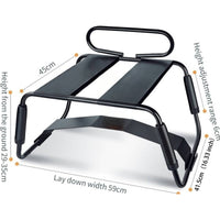 Sex Chair Adjustable Height Black w Handle and Arch Bridge