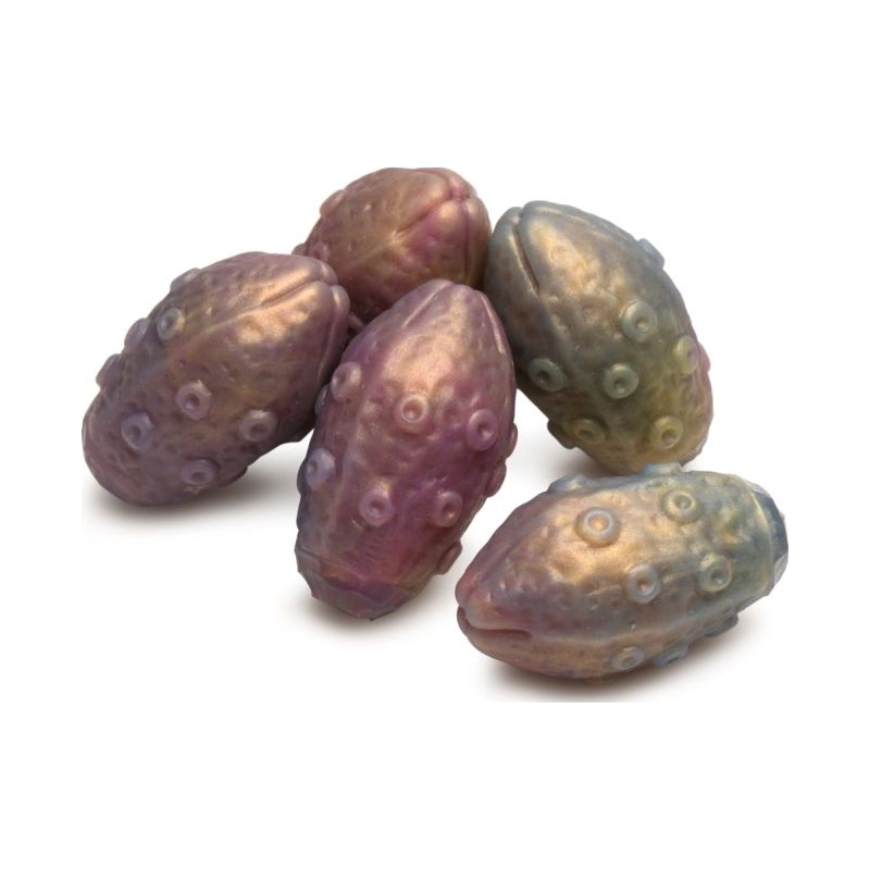 Deep Invader Tentacle Ovipositor Silicone Dildo with Eggs