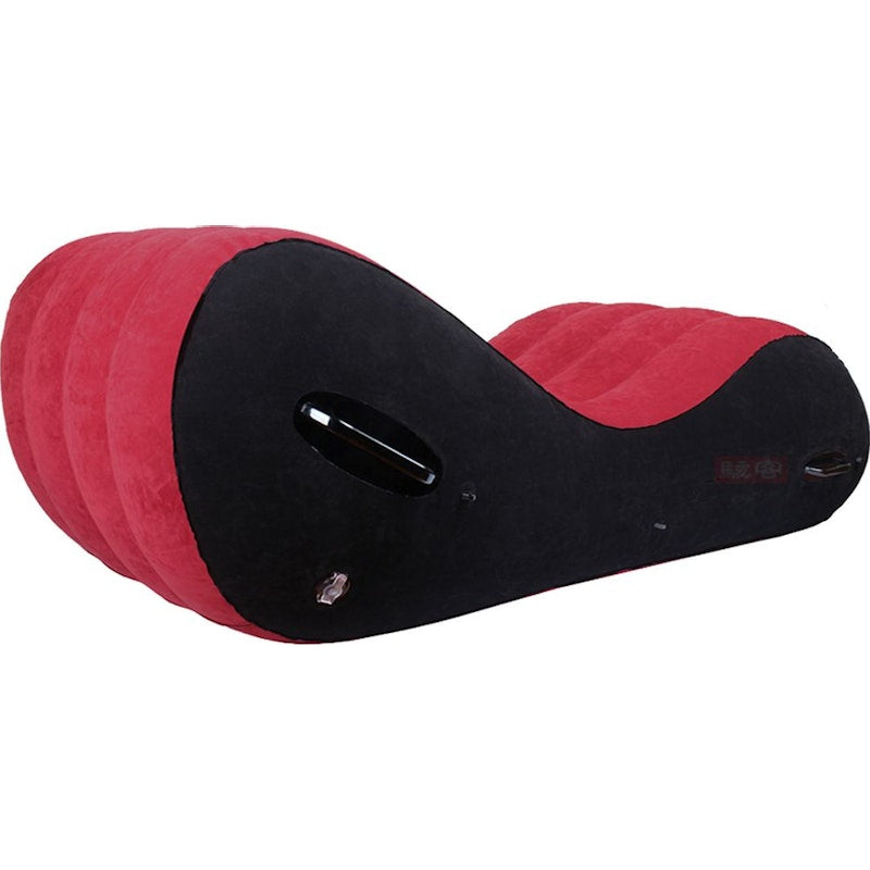 Large 1.5m Inflatable Suede Love Lounge with Handrail