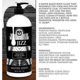 Jizz Unscented Water Based Lube 34oz