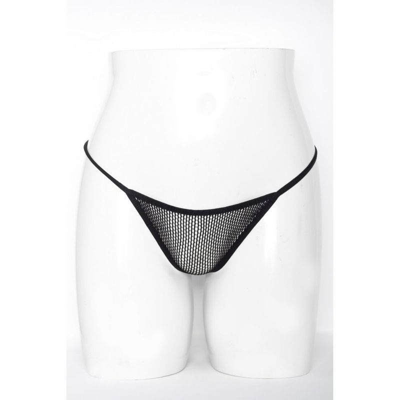 Mesh Net G-String Black