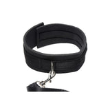 Neoprene Collar And Leash Set Black