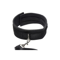 Neoprene Collar And Leash Set Black