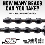 Hosed 19in Beaded Anal Snake