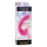 Shegasm 5 Star 10X Tapping G-Spot Vibe w Suction Pink