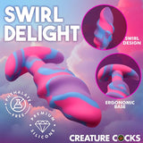Unicorn Swirl Silicone Butt Plug Medium
