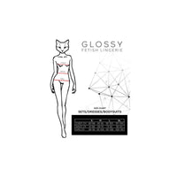 Glossy Reina Bodysuit Wetlook Black