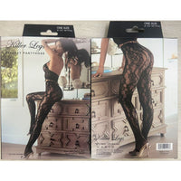 Chestnut Cheetah Fishnet Tights Coffee