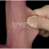 Sliding Skin Pro Dual Layer Silicone Dong 8in