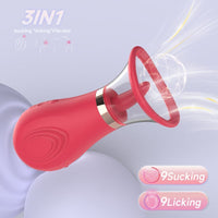 3-in-1 Sucking Licking Tickling Stimulator