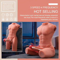 Jason 8kg USB Auto Thrusting 17cm Cock and Ass Male Torso