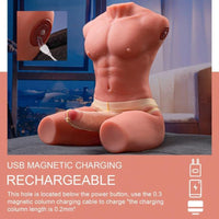 Jason 8kg USB Auto Thrusting 17cm Cock and Ass Male Torso