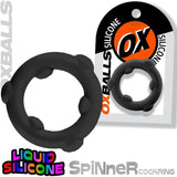 Spinner Silicone Ring Black