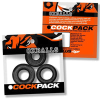 Cockpack 3 Pc Ring Set Black