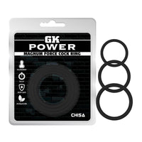 Magnum Force Cock Ring Set Black
