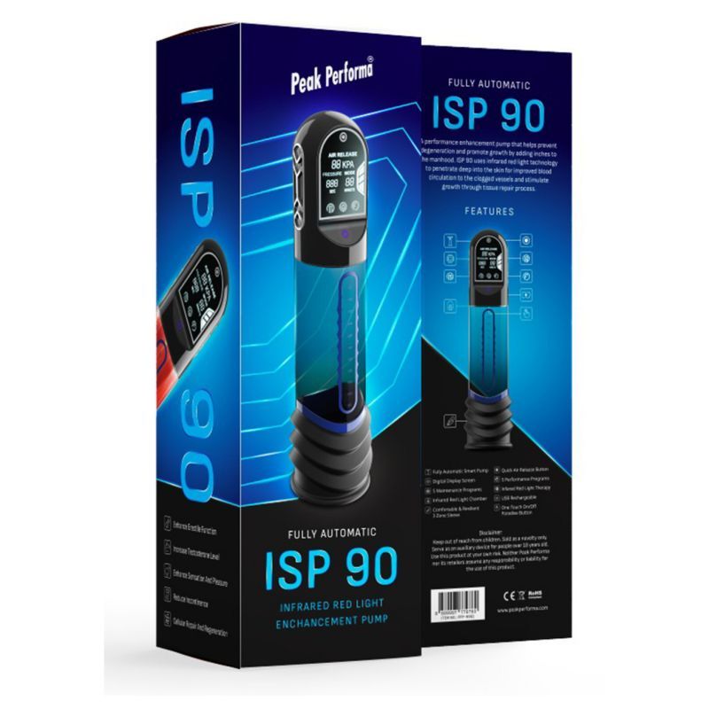 ISP90 Curve Infrared Automatic Penis Pump Blue