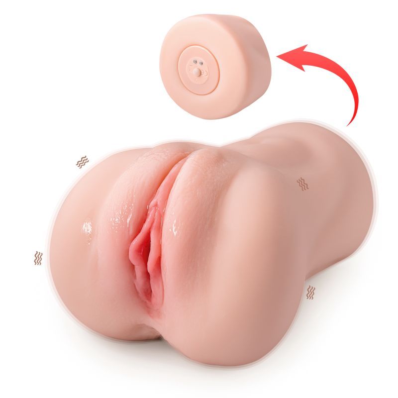 Penny Pussy Dual Layer Vibrating Masturbator