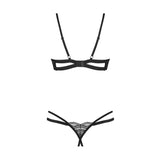Nutris 2 Pc Crotchless Bra Panty Set