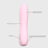 Bella Silicone 140mm Bullet Massager Pink