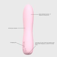 Bella Silicone 140mm Bullet Massager Pink
