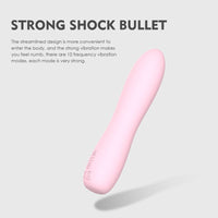 Bella Silicone 140mm Bullet Massager Pink