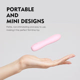 Bella Silicone 140mm Bullet Massager Pink