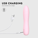 Bella Silicone 140mm Bullet Massager Pink