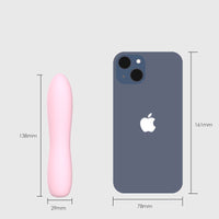 Bella Silicone 140mm Bullet Massager Pink