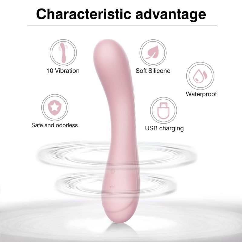 Maya Curve Silicone Vibrator Pink
